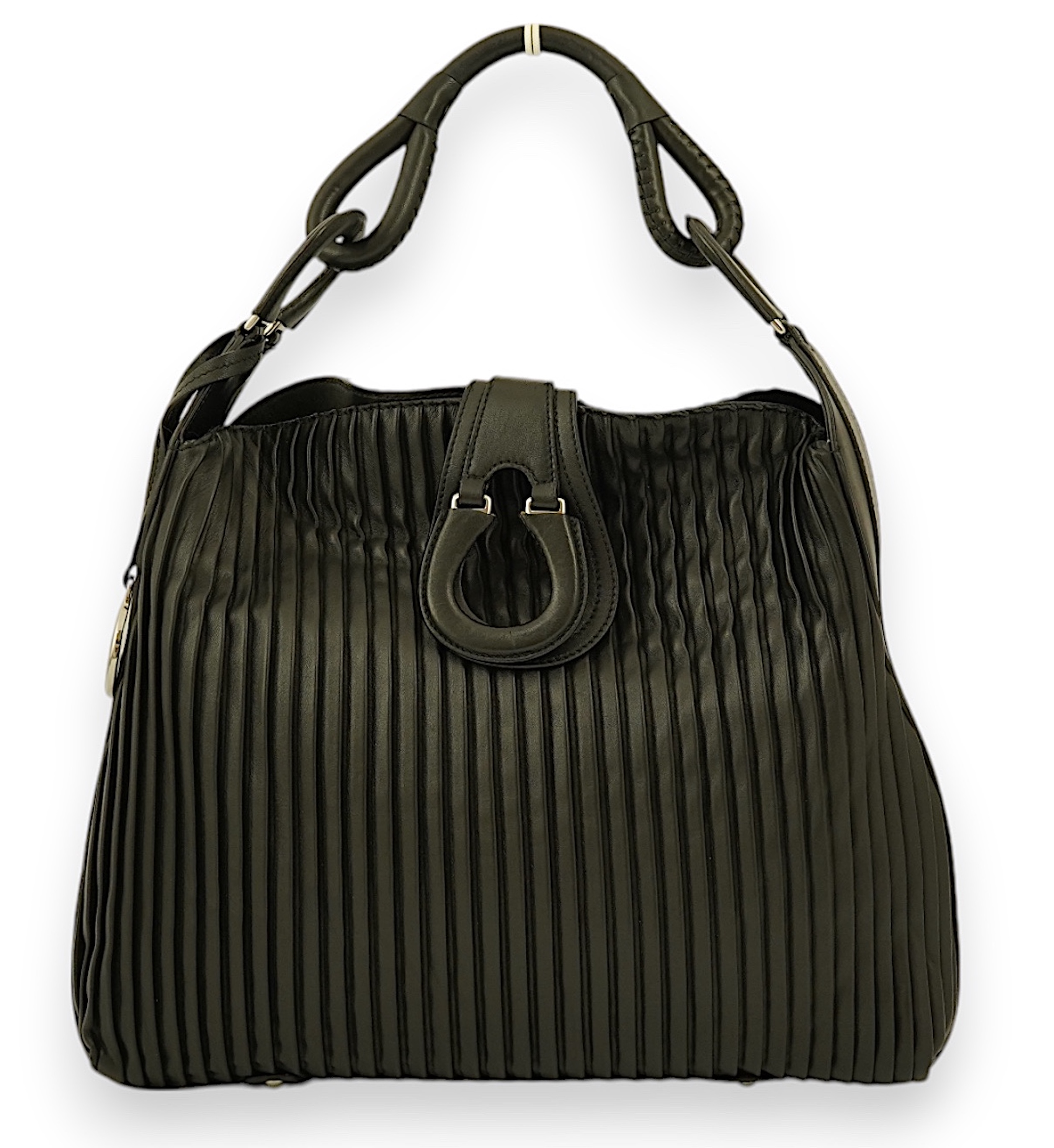 A Giorgio Armani black leather tote